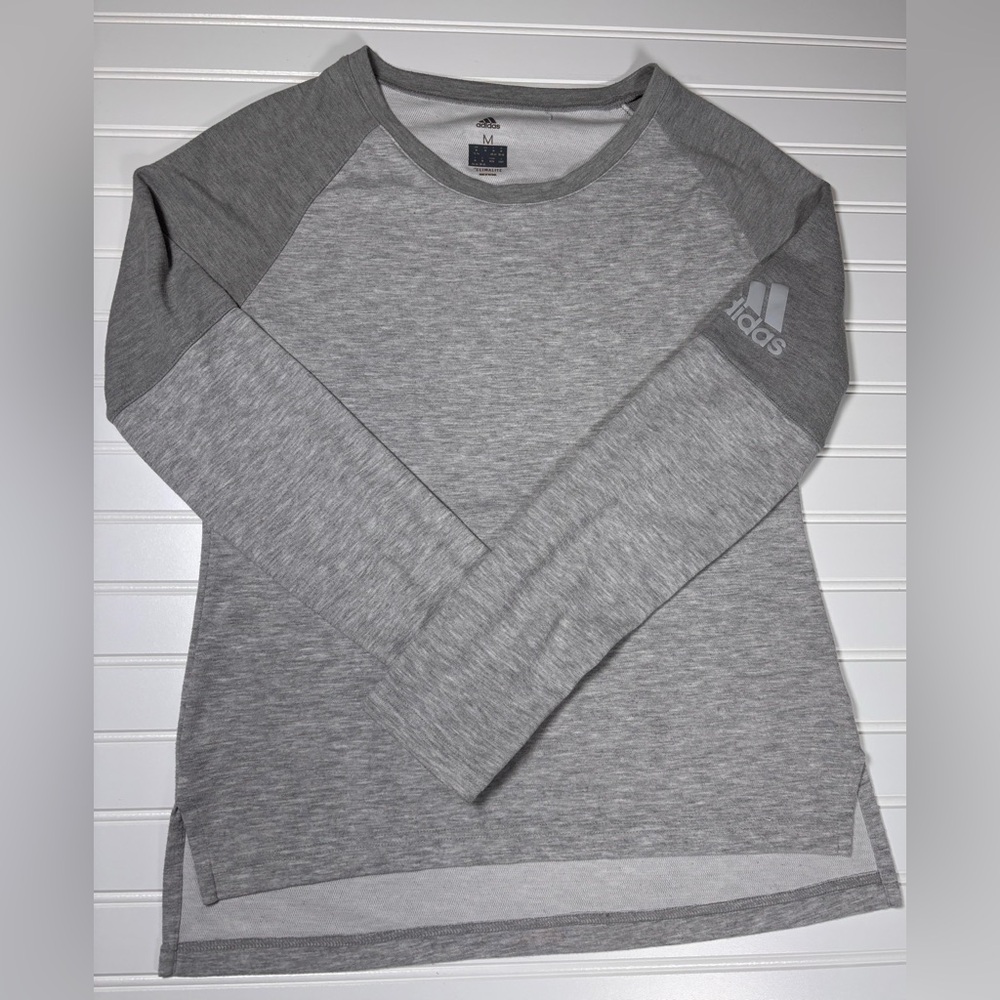 Adidas Women’s Performer Cover-Up Climalite Long Sleeve - Grey - M